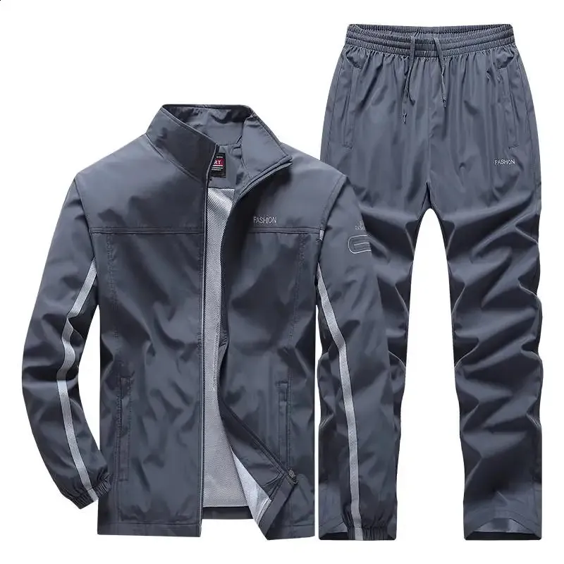 Mens Casual Tracksuit Spring Autumn Sportswear Set