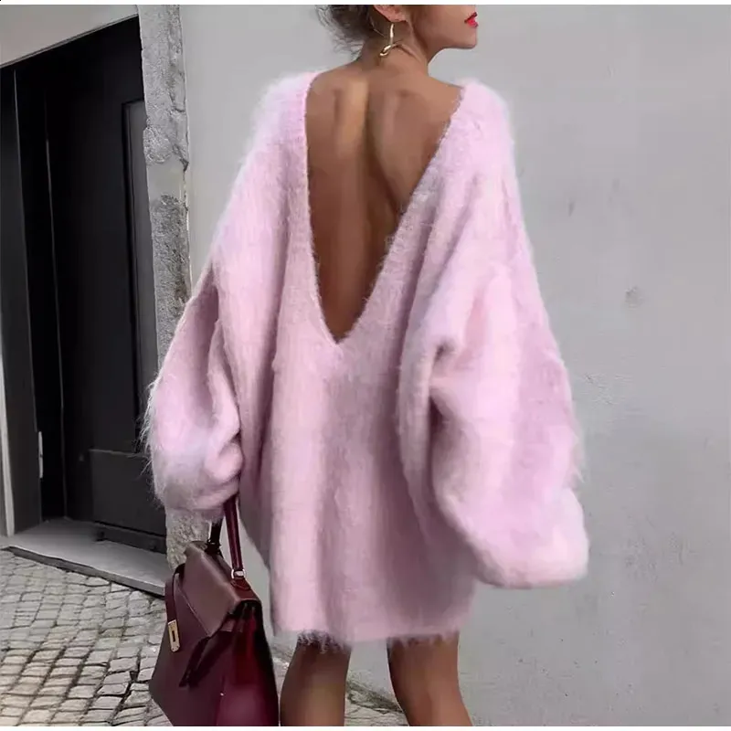Loose Knit Mohair Pullover Sweater for Women with Batwing Sleeves in Pink from Dhgate Women's Sweaters - price 88.08 Loose Knit Mohair Pullover Sweater for Women with Batwing Sleeves in Pink from Dhgate Women's Sweaters - price 88.08