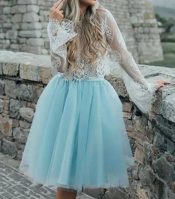 green emerald velvet dress Short Puff-Sleeve Butterfly Homecoming Dress -PromGirl Sea Green / XLarge main image 1