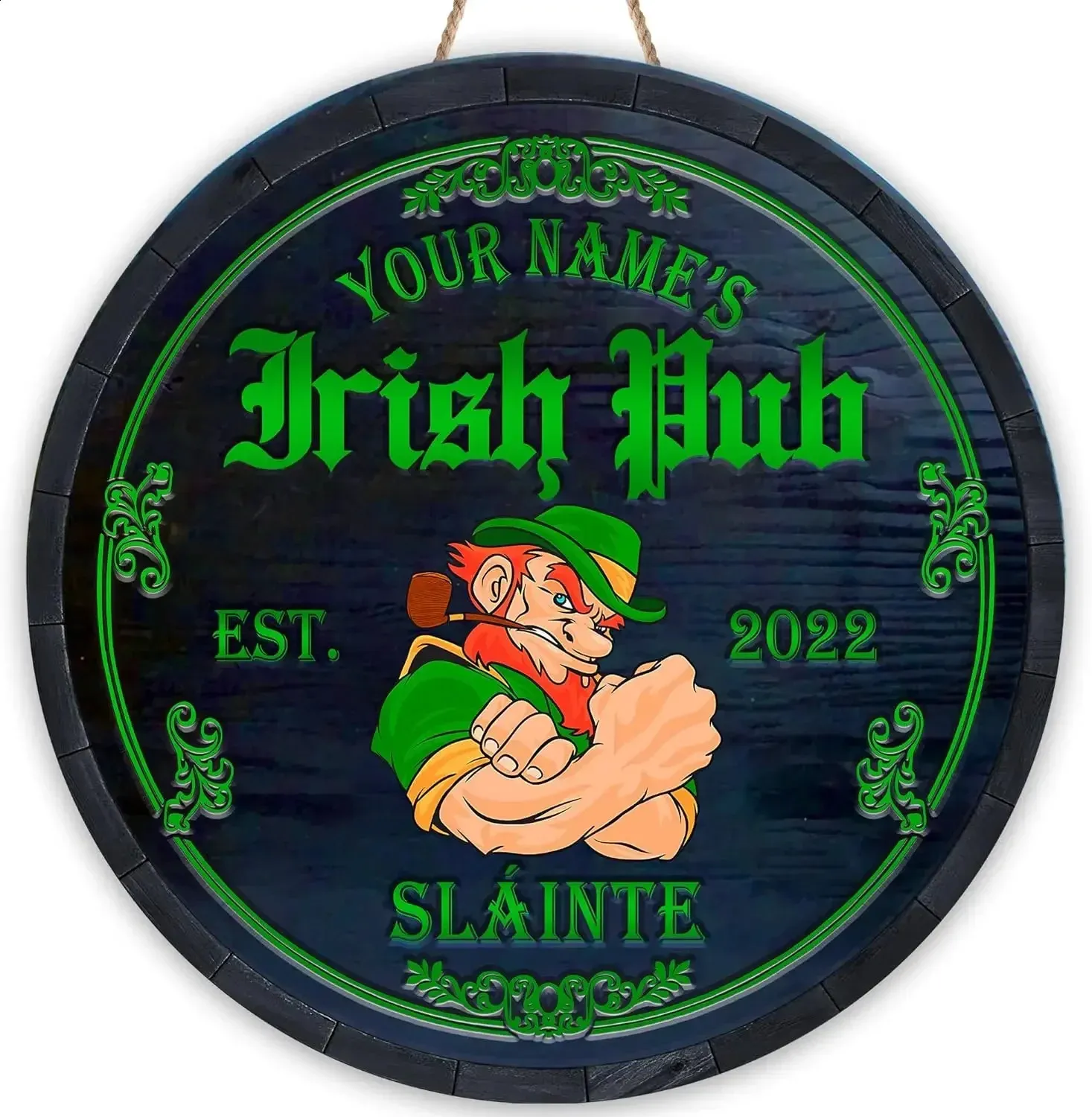 thumbnail image 2 of Personalzed Rsh Pub Framed Prnt, Custom Rsh Pub, Sant Patrcks 2 of 9