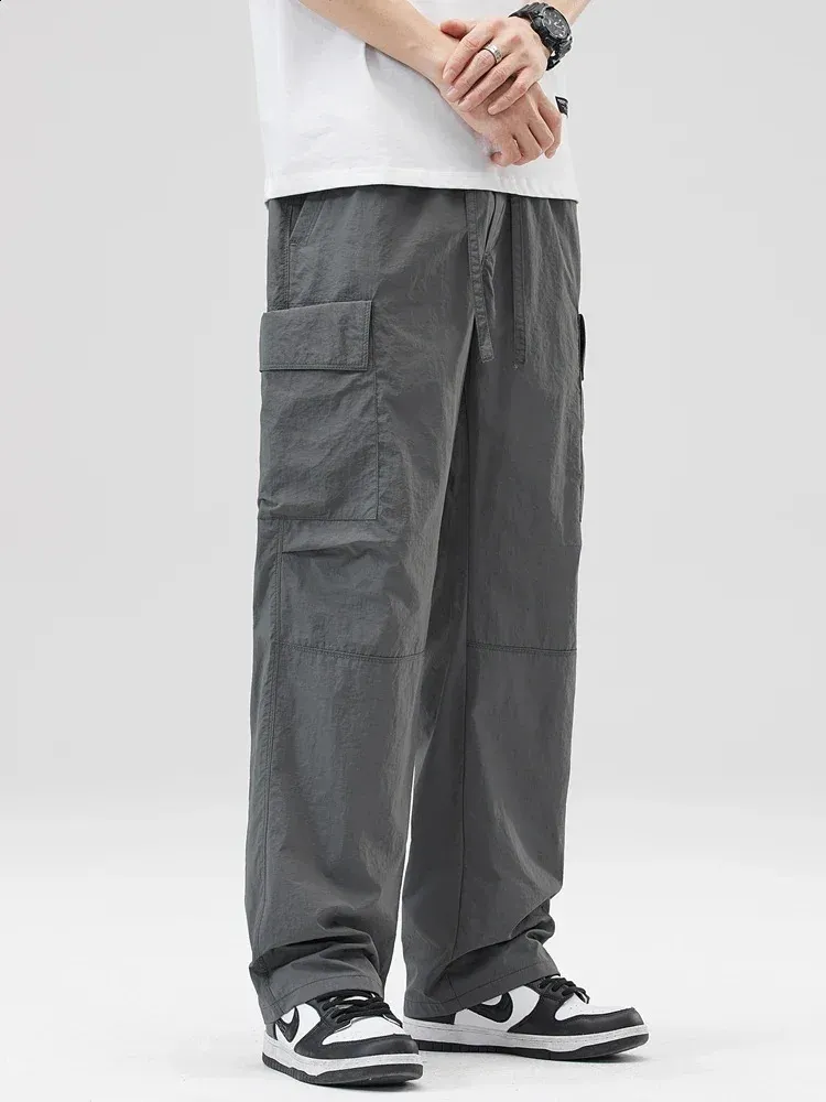 Multi-Pocket Cargo Pants: Quick Dry Nylon, Loose Fit - Shop