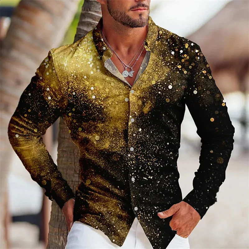 slim fit dress slacks Prestige White / Gold Medallion Crystal Button Up Shirt 5XL