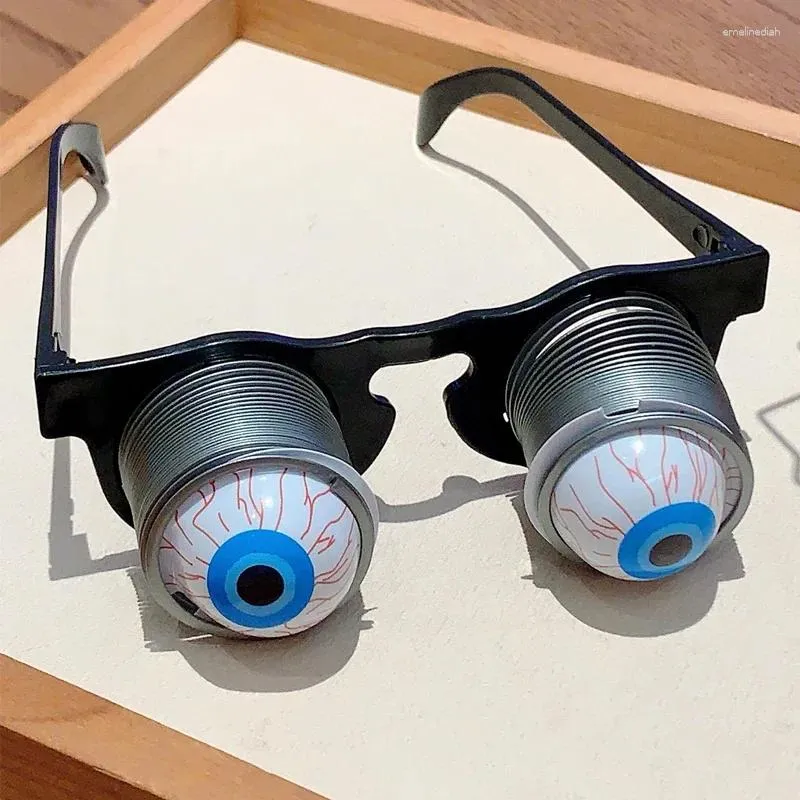 Googly Eyes Spring Eyeglasses Slinky Eyeball Glasses Toyvian 2pcs