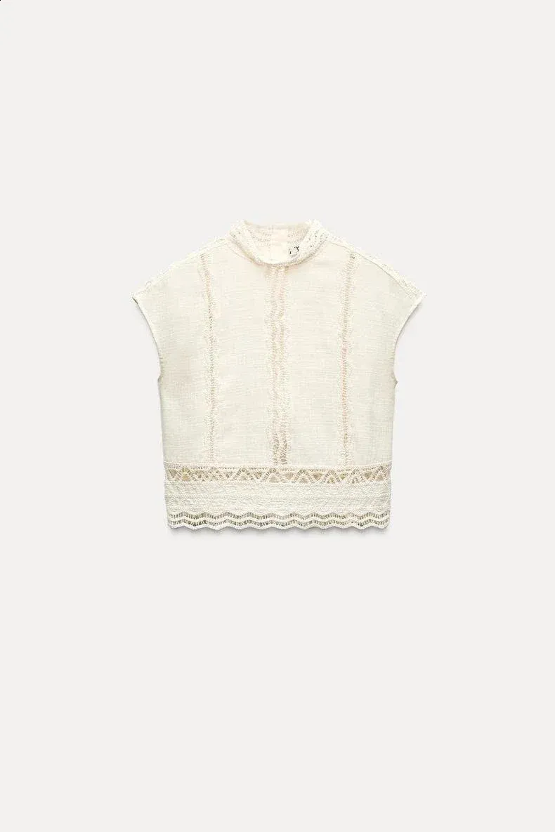 ladies cotton crochet tops