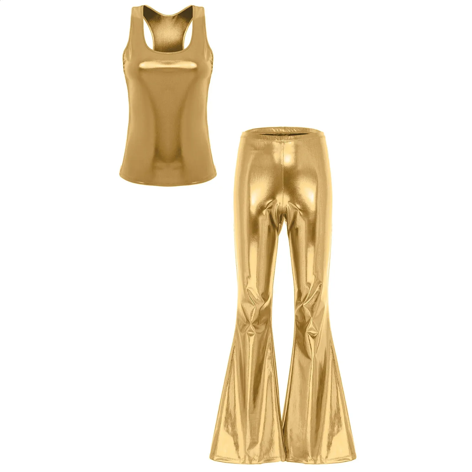 70s flares fancy dress Buy Womens Retro Flares Silver Disco Trousers 60s 70s main image 1