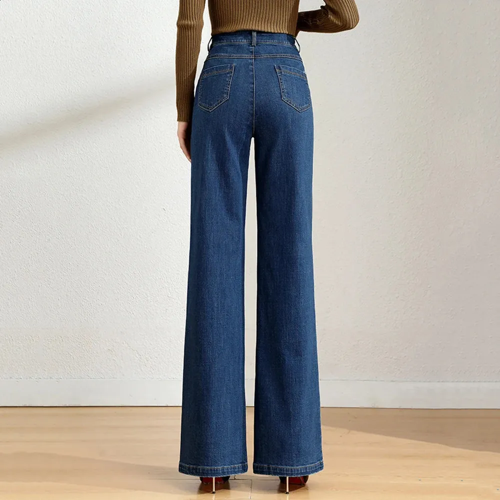 パンツ gienge SU high-waist flare denim High Waist Wide Leg Flared Jeans Womens Stretch Denim