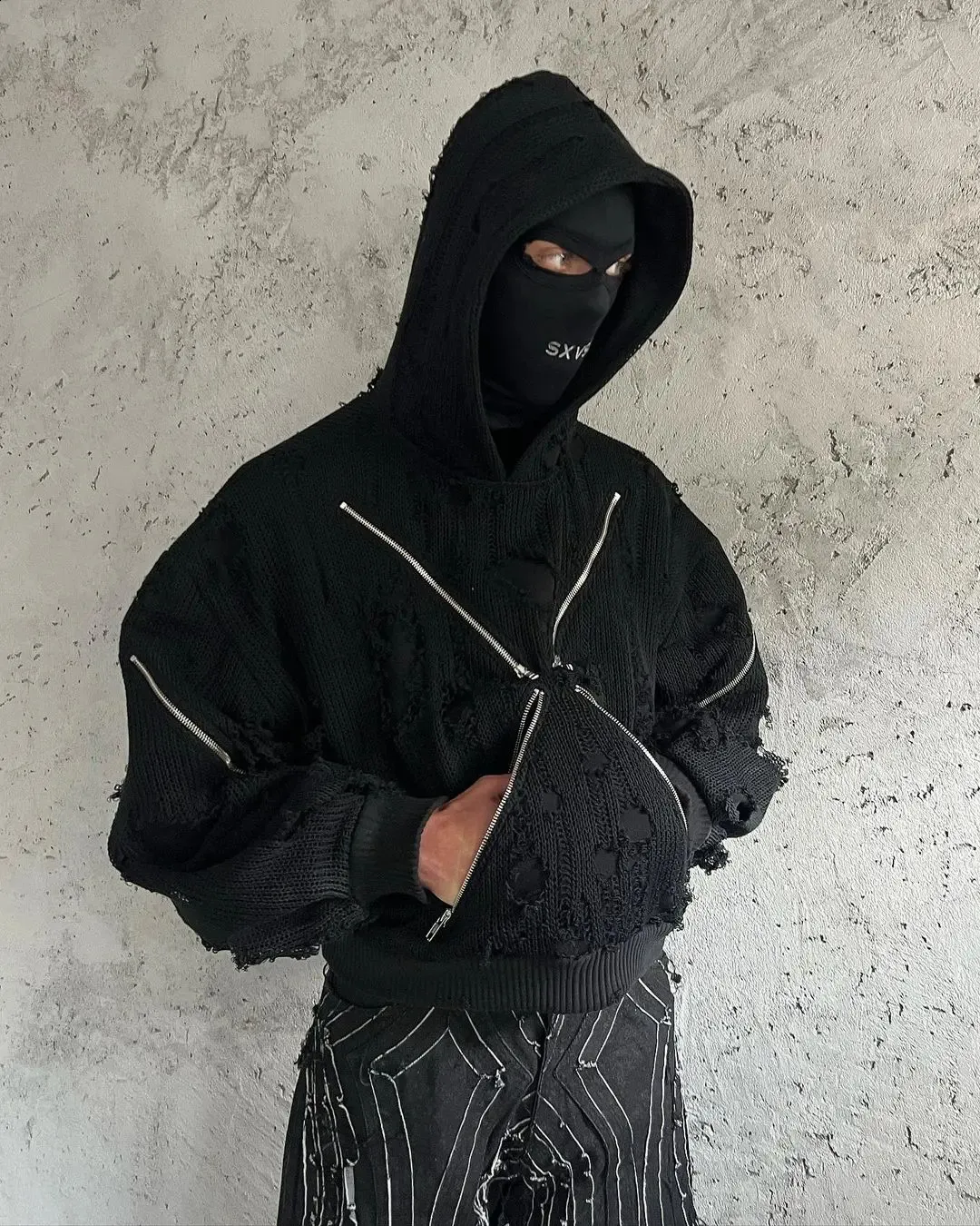 DHgate Haikyuu Oversized Black Zip Up Y2K Hoodie Sweatshirt for Men and Women Apparel