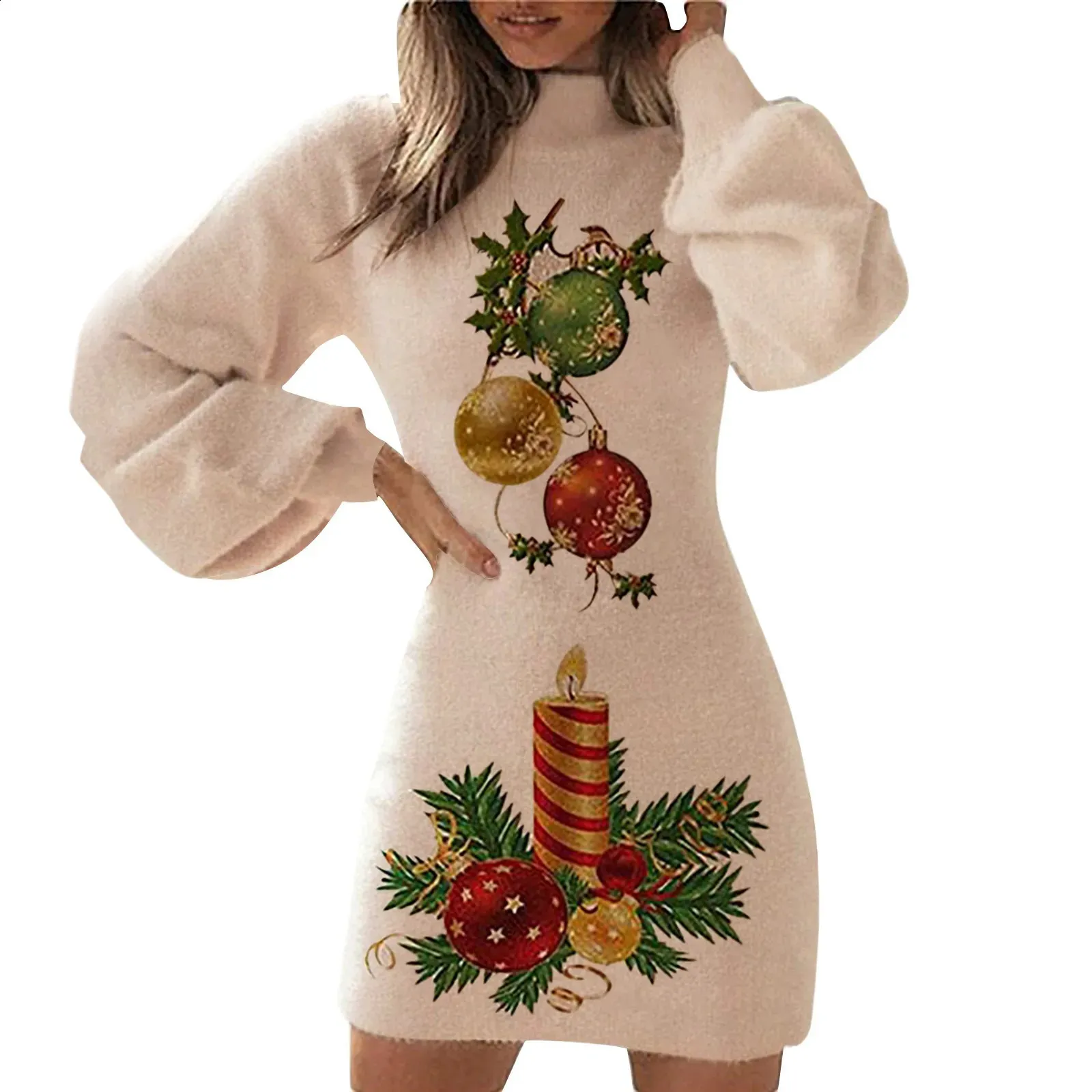 chinese dress ladies Womens Novelty Sequin All I Want For Christmas Tunic Jumper  XS-Stock.co.uk