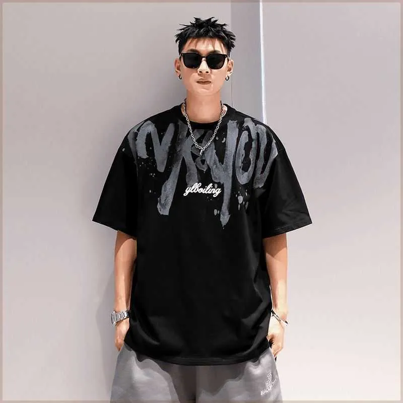 再入荷商品 DHgate.com:American Cotton Oversized Half-Sleeve Mens T トップス