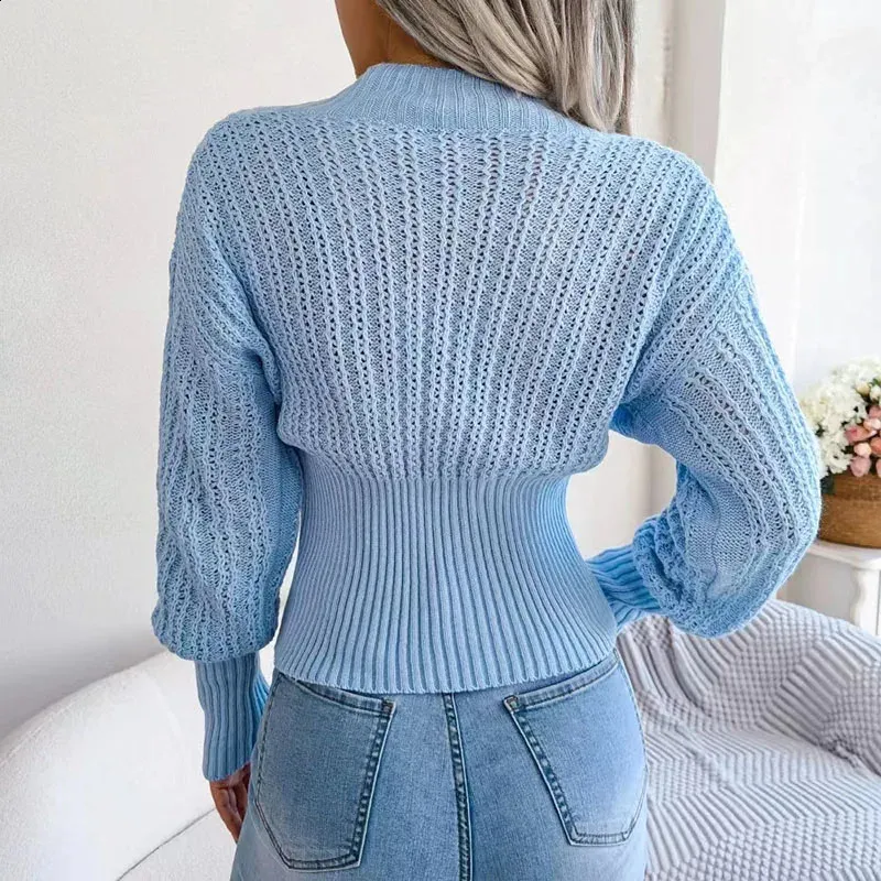 Jersey Mujer Largo Jersey Elegante Para Mujer, Suéter De Punto De Invierno Para Mujer, Cuello Alto, Manga Larga, Suéter De Punto Cálido, Ligero, Suelto, Jersey De Punto Grueso, Monocolor, Suéter De Invierno