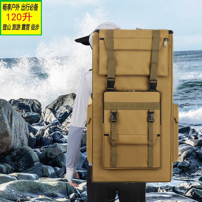 120L Large Capacity Backpack: Waterproof Camo Mountaineering Bag - Shop ...