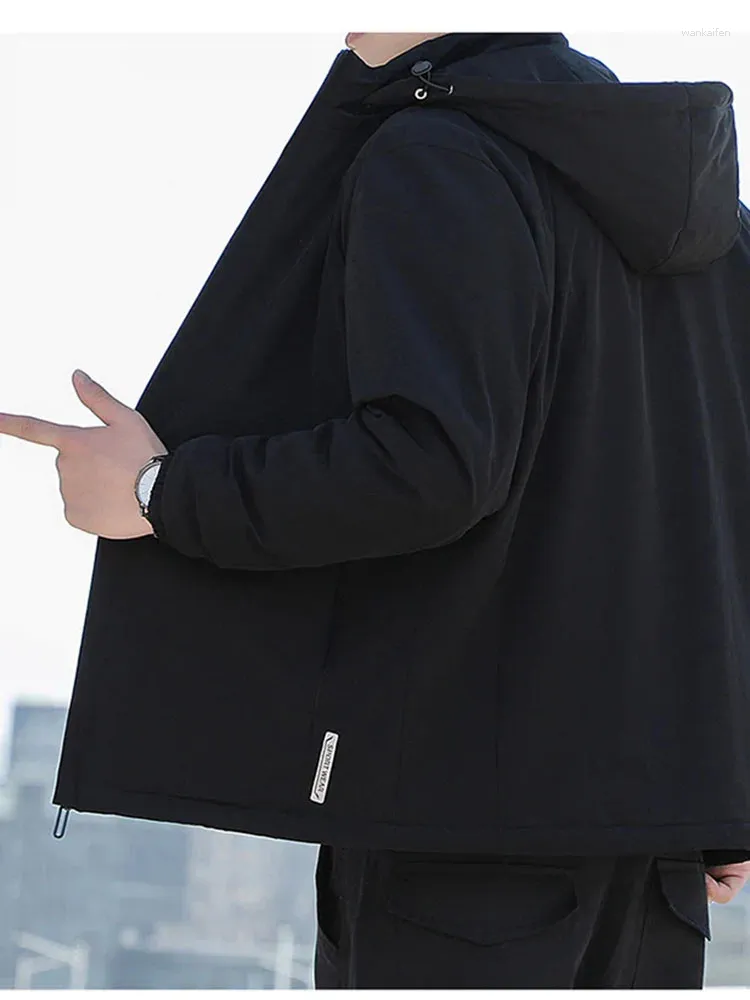 2024 Mens Sports Casual Fleece Lined Jacket With Hood And 2024 Mens Sports Casual Fleece Lined Jacket With Hood And