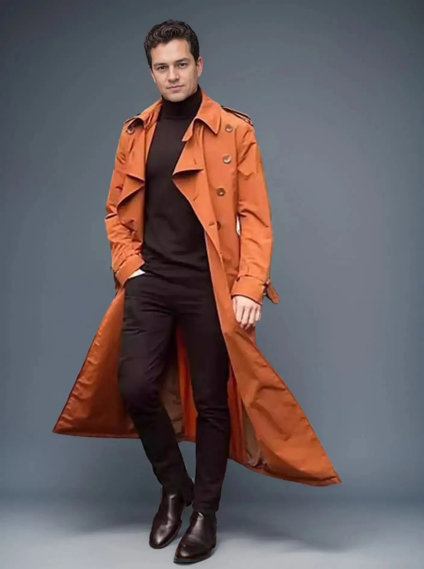 Mens Slim Fit Animal Print Acetate Casual Windbreaker Jacket For