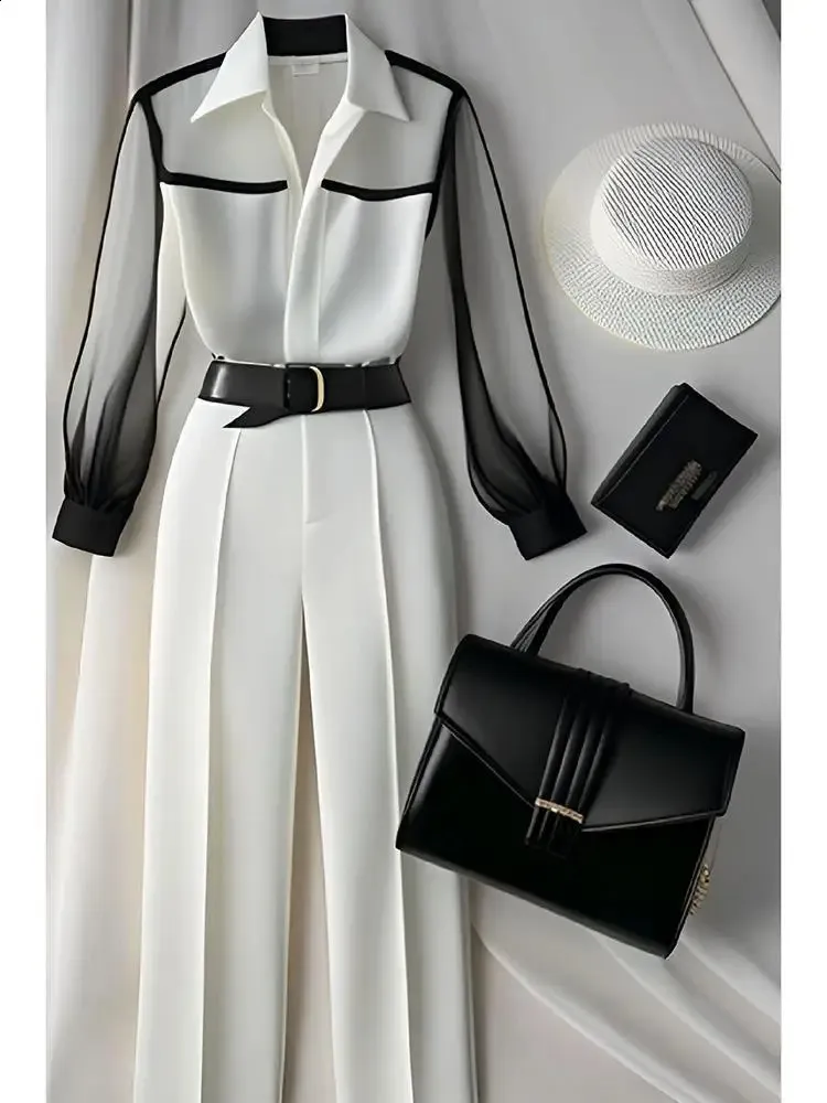 White Pants Suits For Ladies: Chic Womens White... From Tomyly, $29.88 |  DHgate.Com