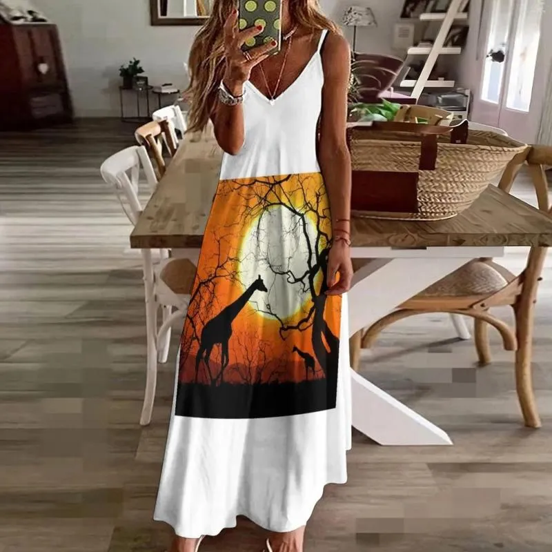 Womens Casual Giraffe Print Dress - Sleeveless Sunset Design, Sexy Evening Party Dress, Long & Short Styles Available from Dhgate Basic & Casual Dresses - price 34.93 Womens Casual Giraffe Print Dress - Sleeveless Sunset Design, Sexy Evening Party Dress, Long & Short Styles Available from Dhgate Basic & Casual Dresses - price 34.93