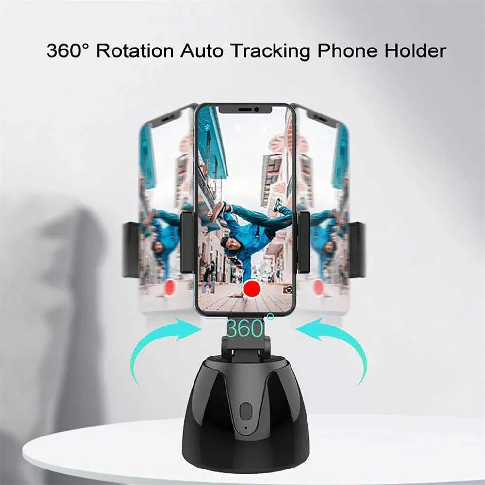 Trépied Gimbal AI Suivi Automatique Visage - Rotation 360°, Télécommande Et Contrôle Gestuel, Batterie 8h