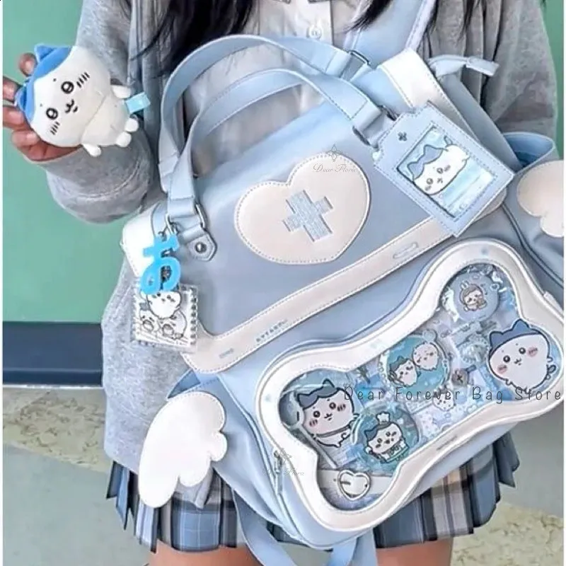 clear mini backpack ita Bag Backpack Ita Mini Backpack Mini Transparent Ita Bag Backpack For Women  And Men With PU Material And Zipper Closure, Soft Bucket Shape With Glitter  Embellishments