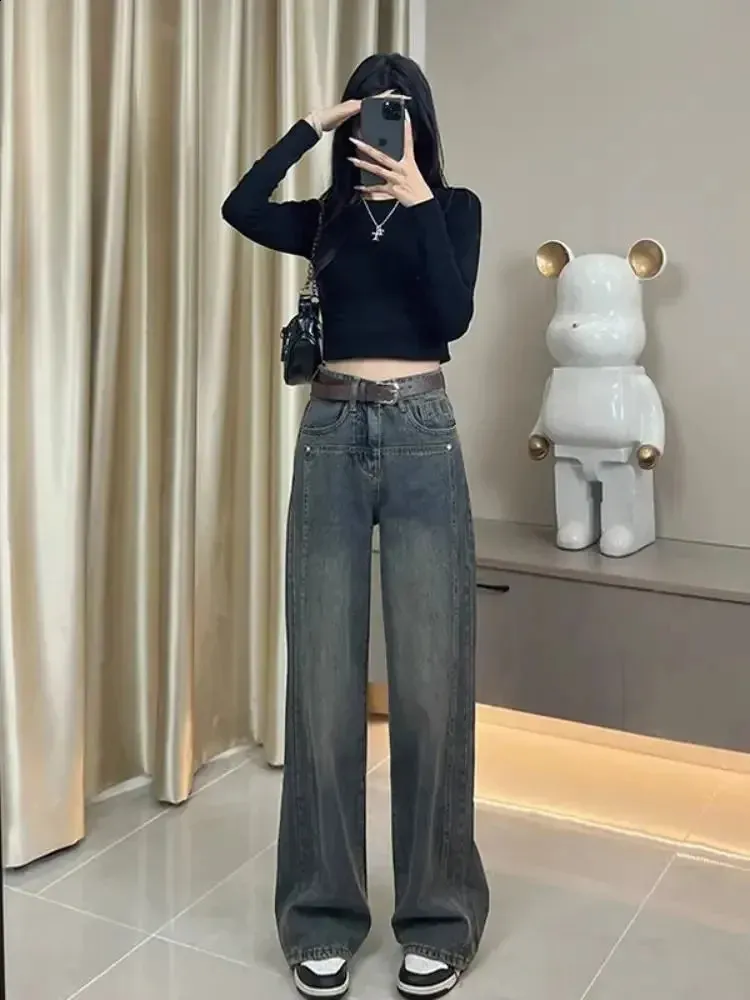 パンツ Highwaist Vintagelike Straight Denim HGps8w Women's Super High Waisted Wide Leg Jeans Vintage