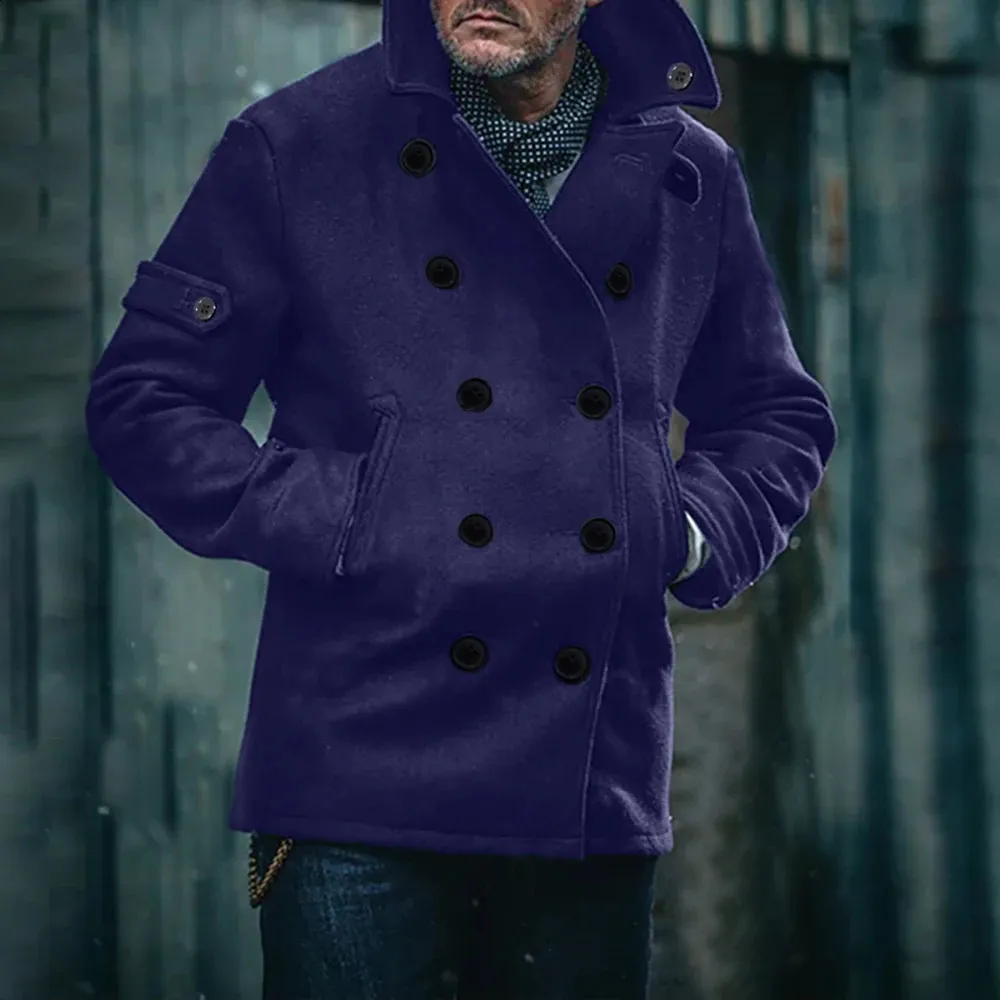 Premium Men's Winter Dress Coats: Urban Wool Jacket, Double-Breasted Style  Shop Now!