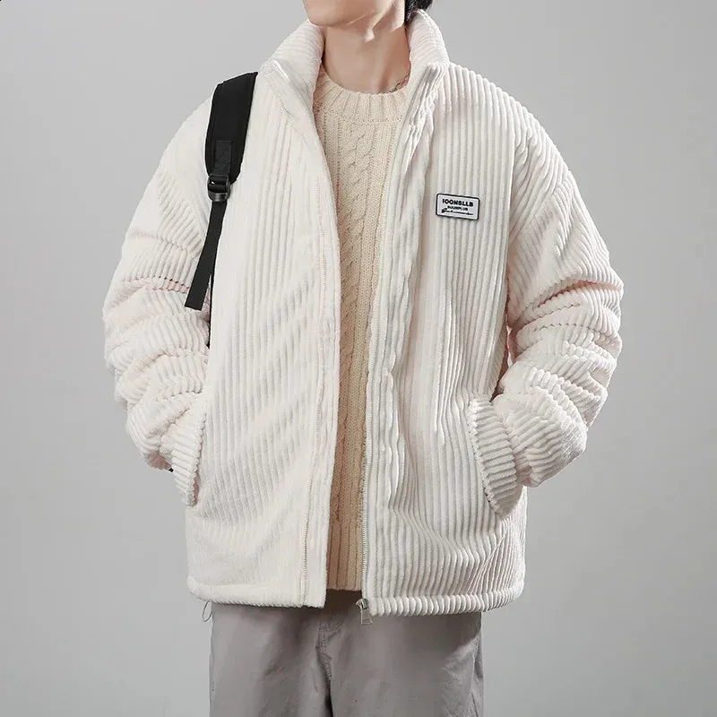 Men's Corduroy winter jacket coat - Warm, Loose Fit