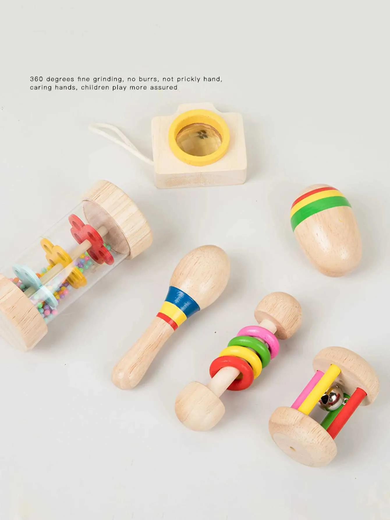W240820 Wooden Musical Instrument Toys Set Trumpet, Sand Hammer, Sand Ball,  Vibrating Bell, Kaleidoscope For Kids Grip And Practice From  Innovation_workshop, $12.89 | DHgate.Com