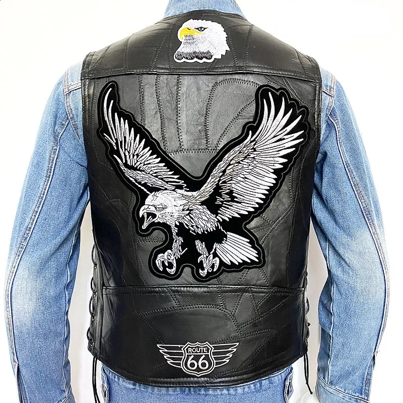 【Kotesu出品】 RIDERS LEATHER VEST JACKET Amazon.com: Mens Motorcycle Leather Vest Riding Club Adult