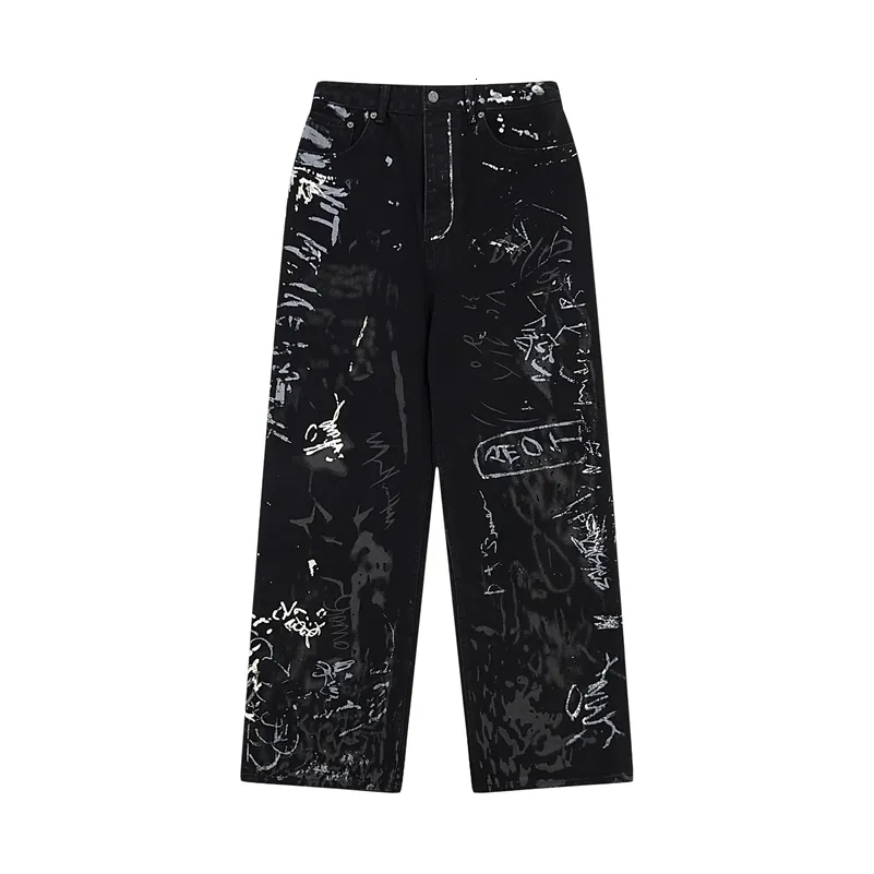 Knuth Marf】graffiti pants(unisex)/black BOTTOMS | KNUTH MARF