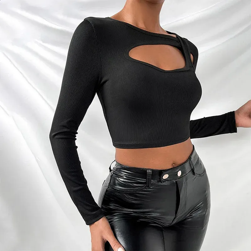 Y2K Damesshirt met korte mouwen, crop top, vierkante hals, bovenstuk