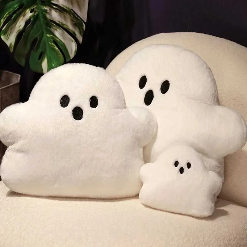 Ghost Plush Pillow: Spooky Season Decor, Cloud-Shaped Cushion Shop Now!  Halloween Pillows Target