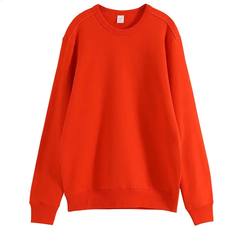 Men's Orange Cotton comfort hoodie - Long Sleeve Basic Men's Orange Cotton comfort hoodie - Long Sleeve Basic
