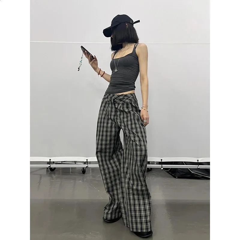 パンツ super wide baggy slacks sity y2k tech Korean Baggy Pants