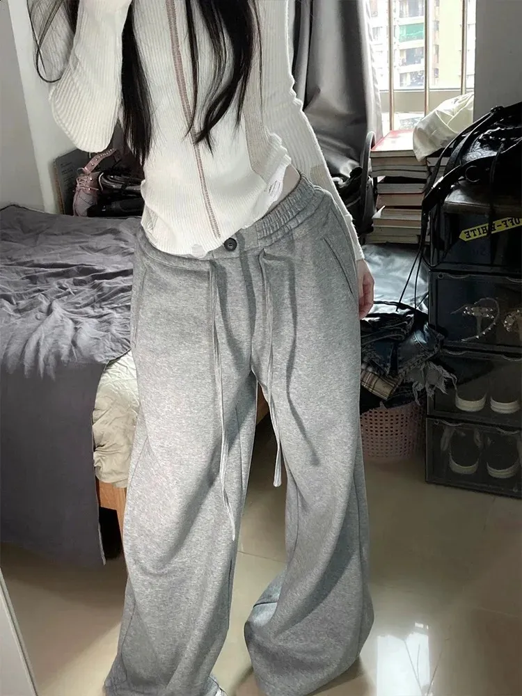 Pantalones Vaqueros Holgados Para Mujer – Cintura Alta, Elásticos, Estilo Vintage, Perfectos Para Streetwear