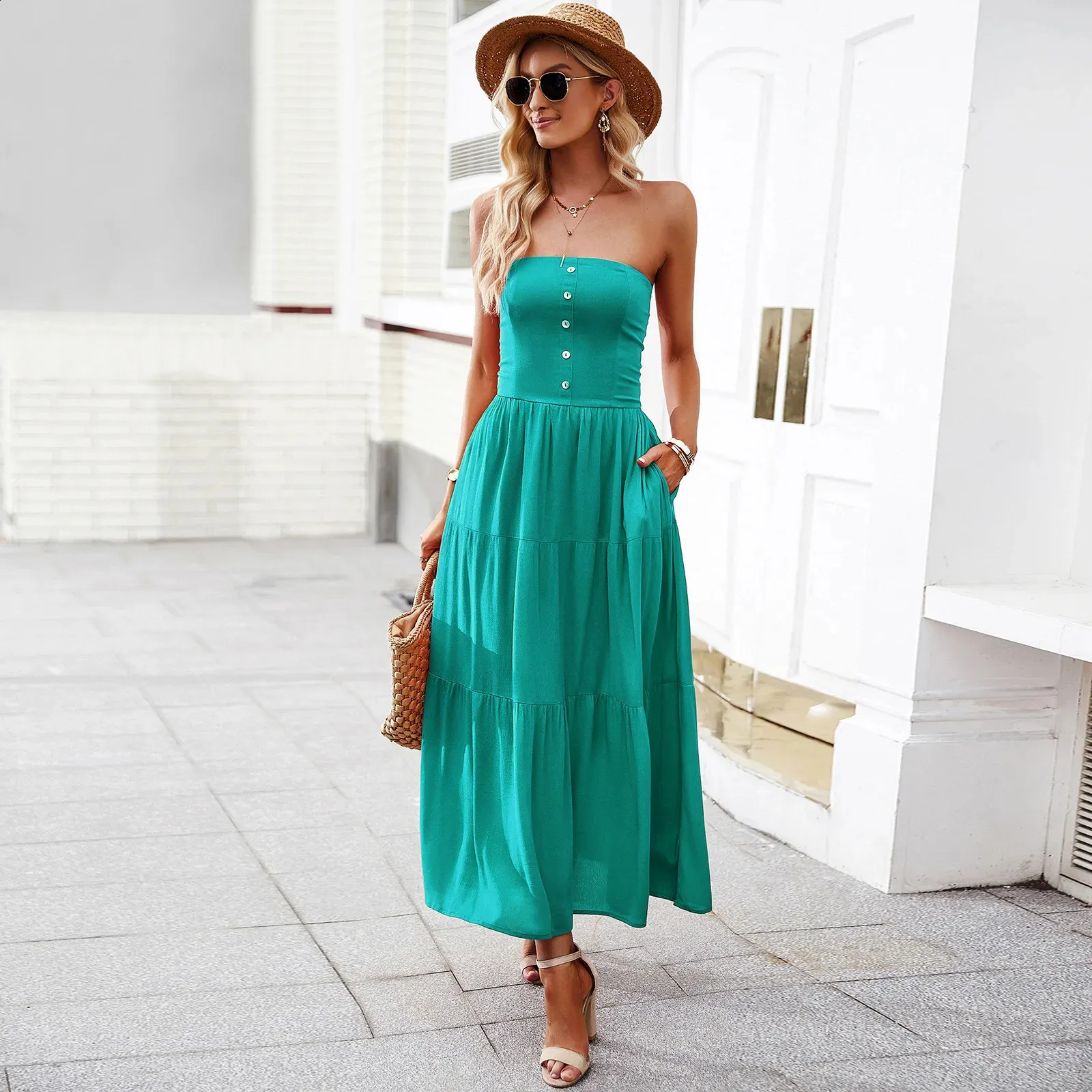long burgundy satin dress Starred Burgundy Crew-Neck Maxi Dress With Drop-Waist And Satin Wrap – Club  L London main image 1
