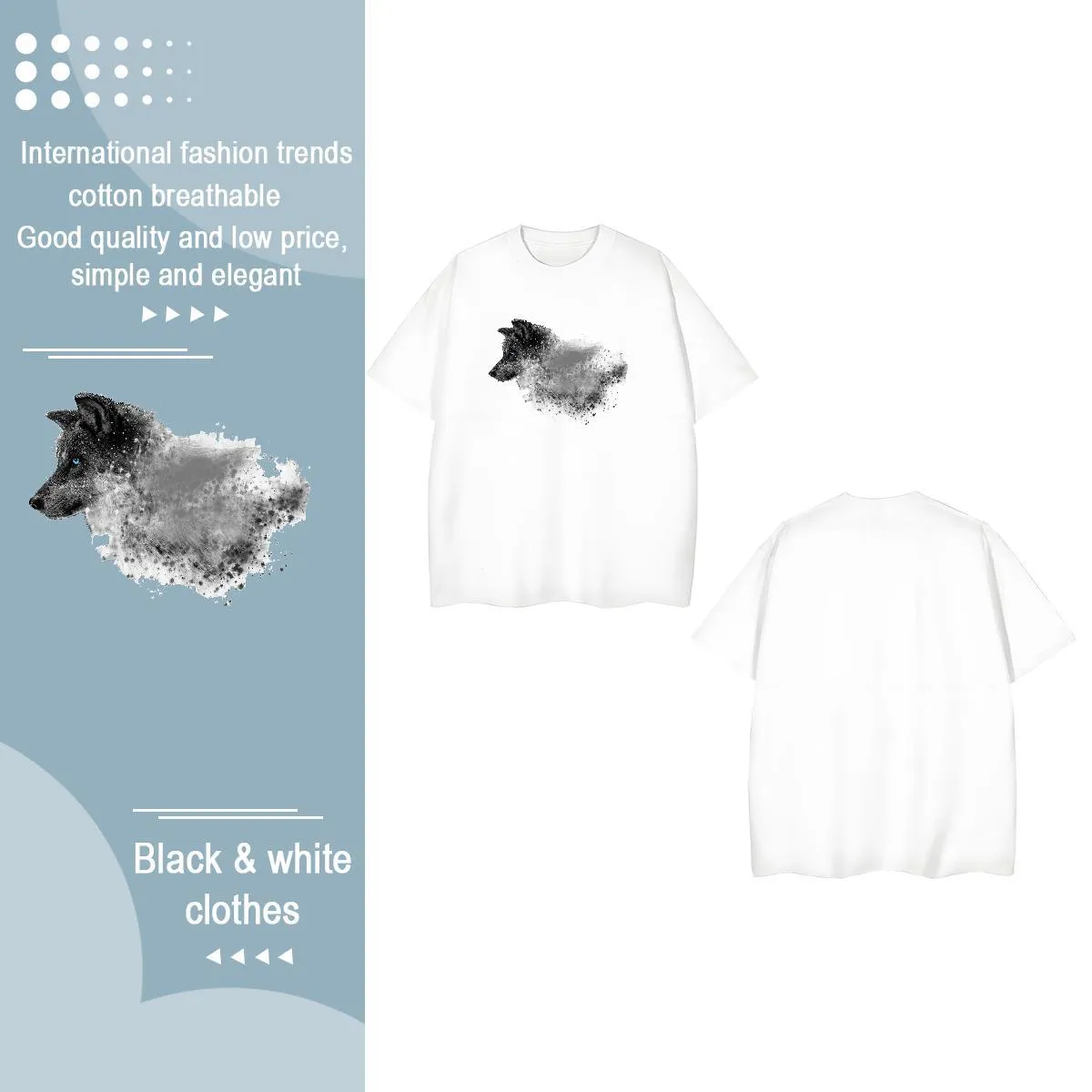 LEOCLOTHO Hombre Camiseta De Manga Corta Escote Redondo 3D