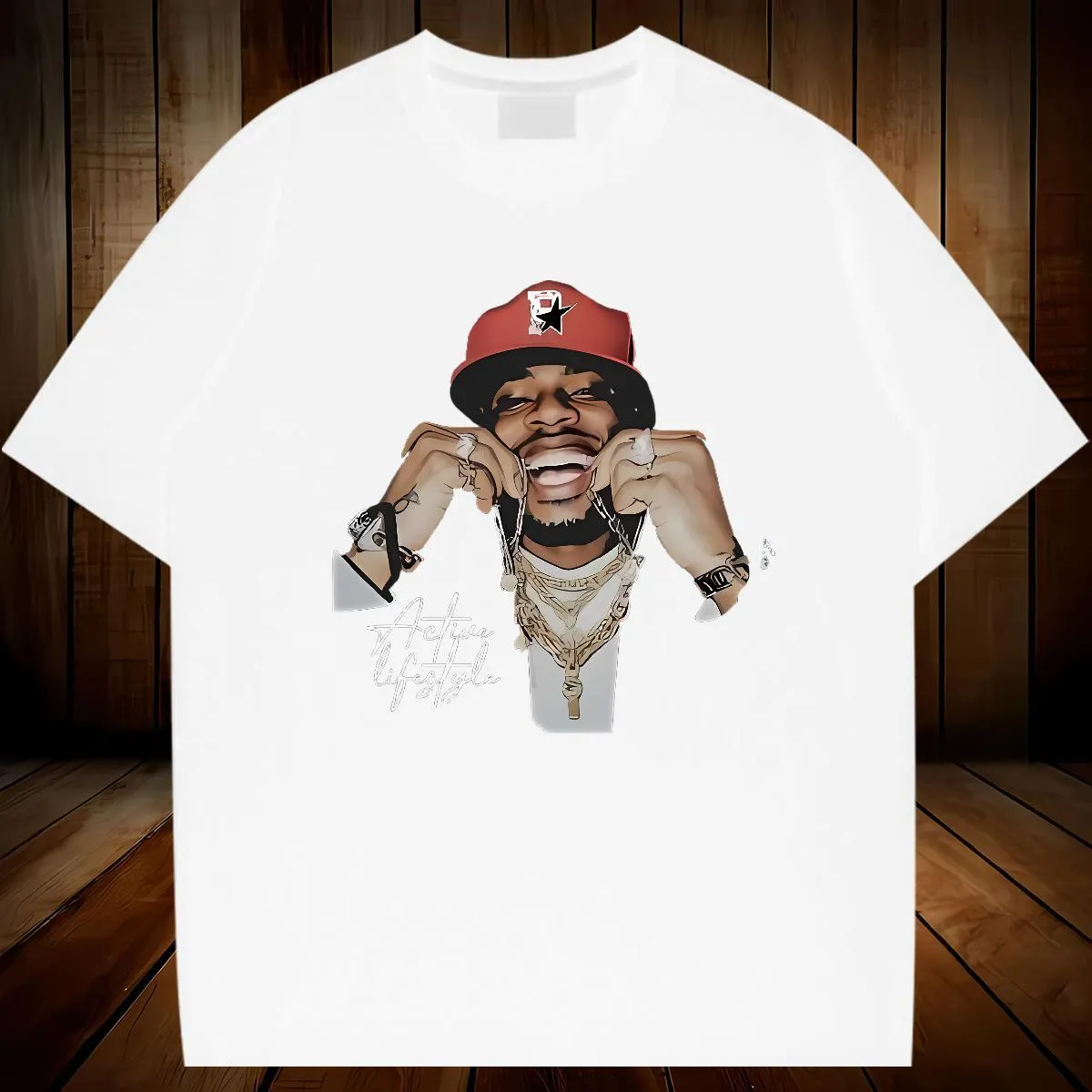 Klassiska Casual T-shirts för Strand Andningsbara Mjuka Populära Herrtröjor Anpassad Anime_voghion.com