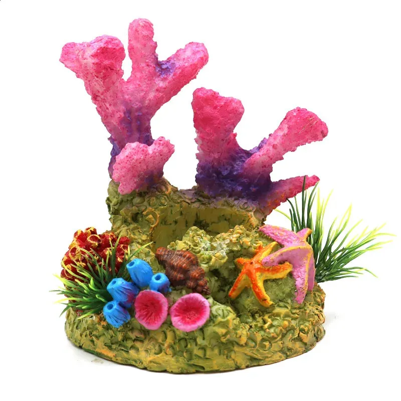 Aquarium Coral Decoration 2024 Resin Aquascape Ornament Safe