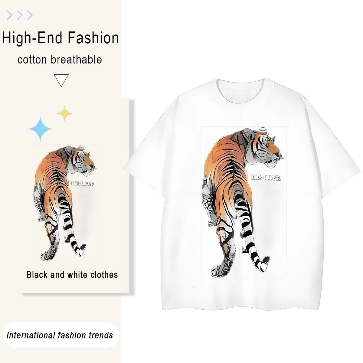 Unisex Hip Hop shirt with t shirt with Short Sleeves and O