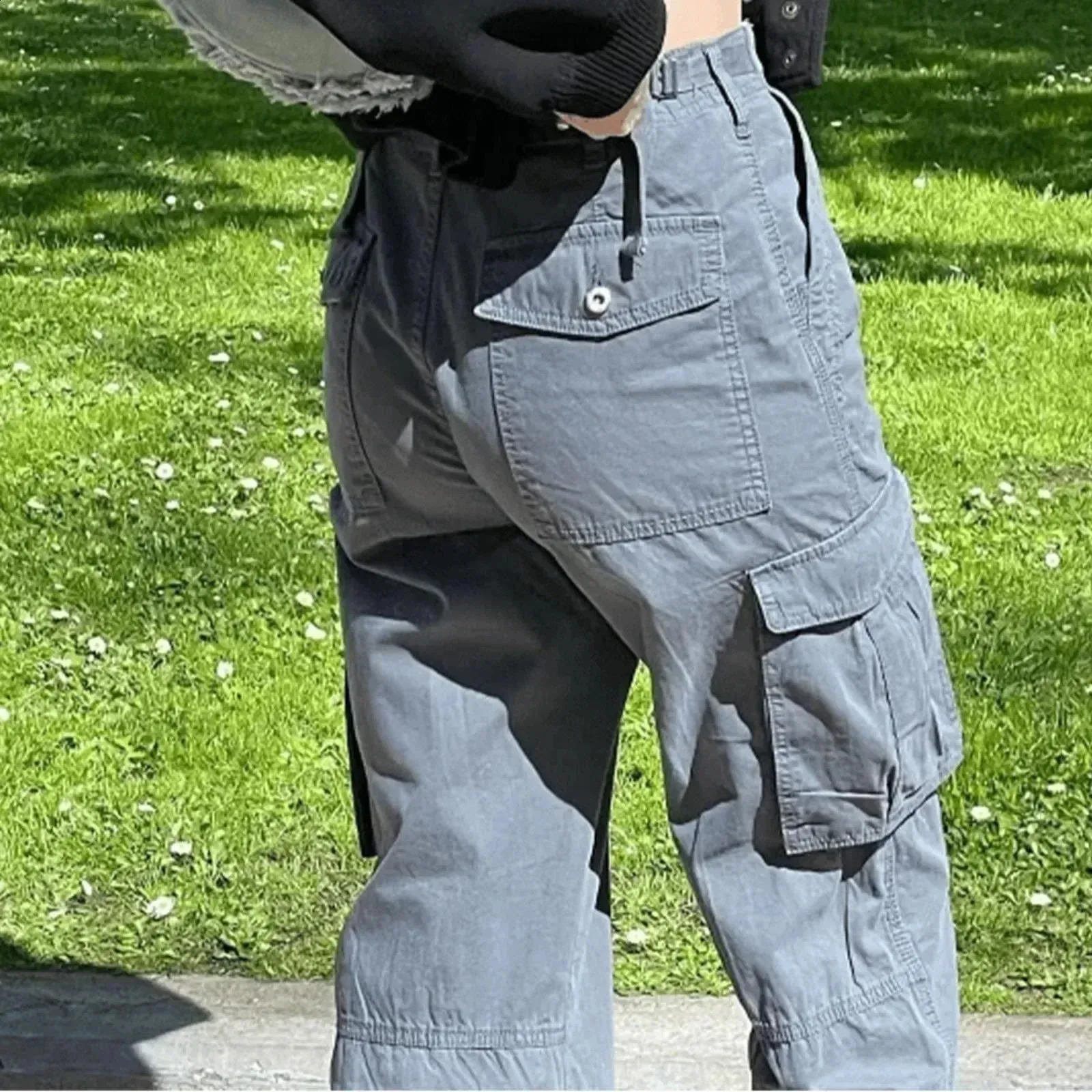 【Rest&Recreation】25SS/人気/男女兼用 ★ WIDE CARGO PANTS ★ Streetwear Spring Summer Cargo Pants Men Multi-Pocket Casual