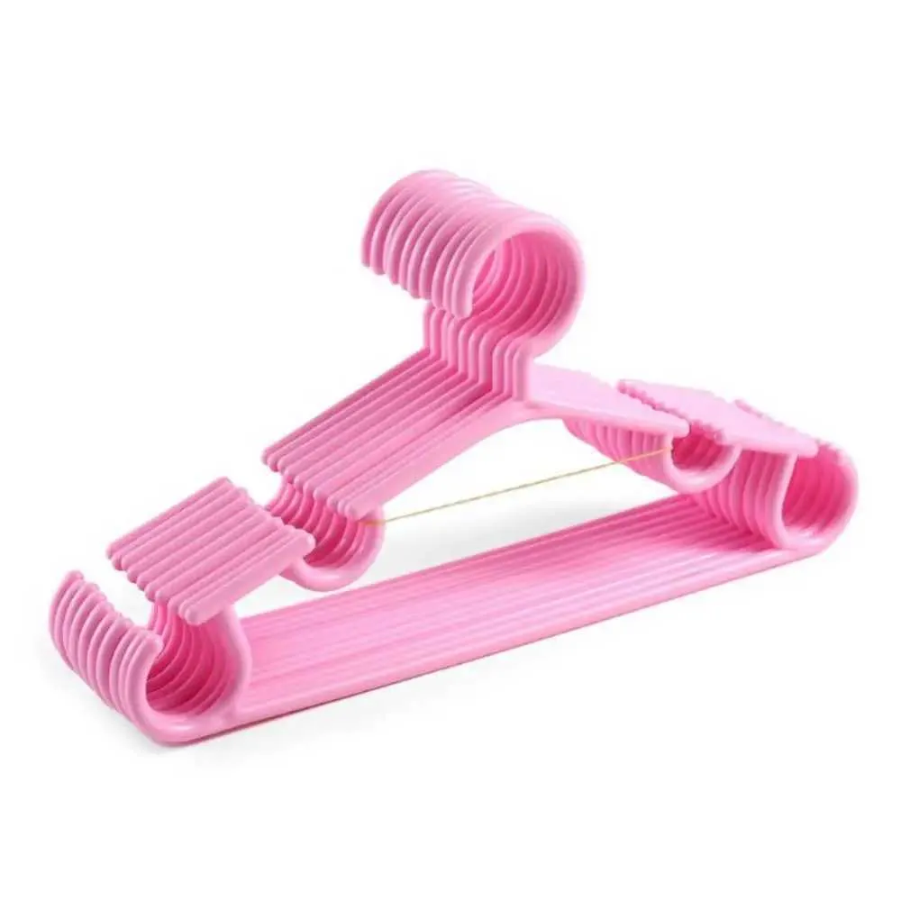 2 Cintres Perles Bébé 20 Cm – Rose, Pour Vêtements Enfants Ou Animaux, Nœud Réglable