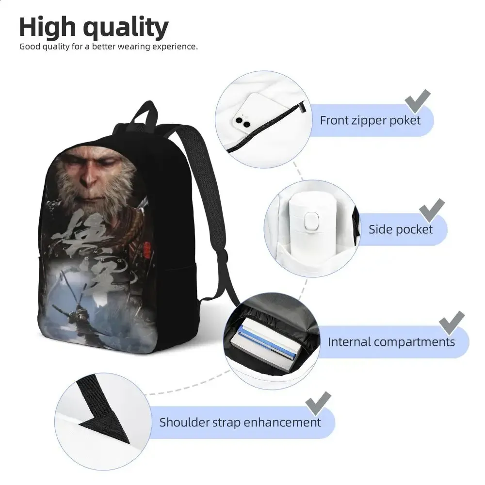 Black Monkey Backpack: Cool Monkey King Backpack For... From ...