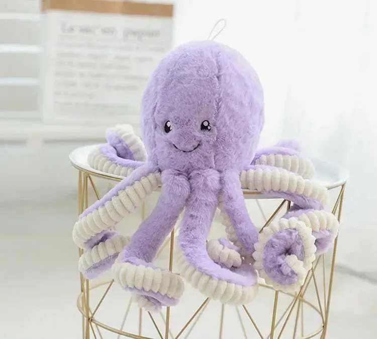 Octopus Plushie Pulpo Kawaii Peluche TeeTurtle Reversible Octopus