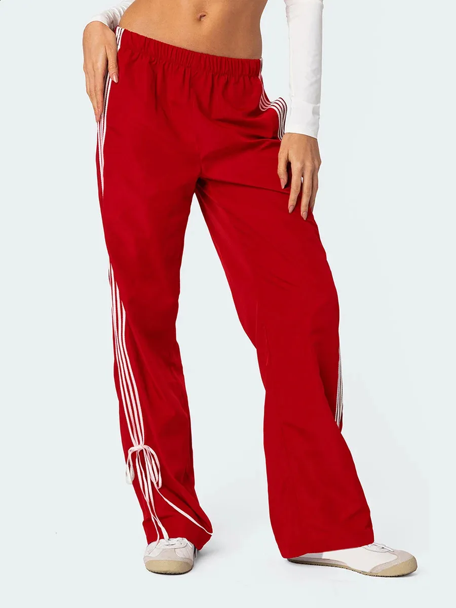 ウォーキング・ランニングウェア 2LINE ADJUSTABLE WIDE TRACK PANTS V2 RED 2Line Adjustable Wide Track Pants V.2 - Red – LÝFT