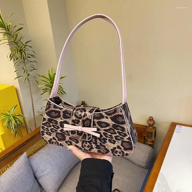 Shoulder Bags PU Leopard Print Exquisite Ity High Quality Women s Handbags On Sale 2024 Thread Casual Versatile