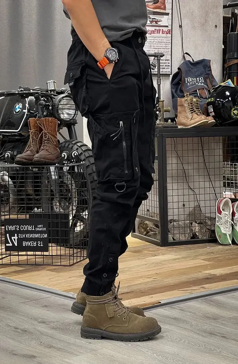 初売り 福袋 cargo Cargo Casual Loose Black pants for Ideal - Men for Clothing