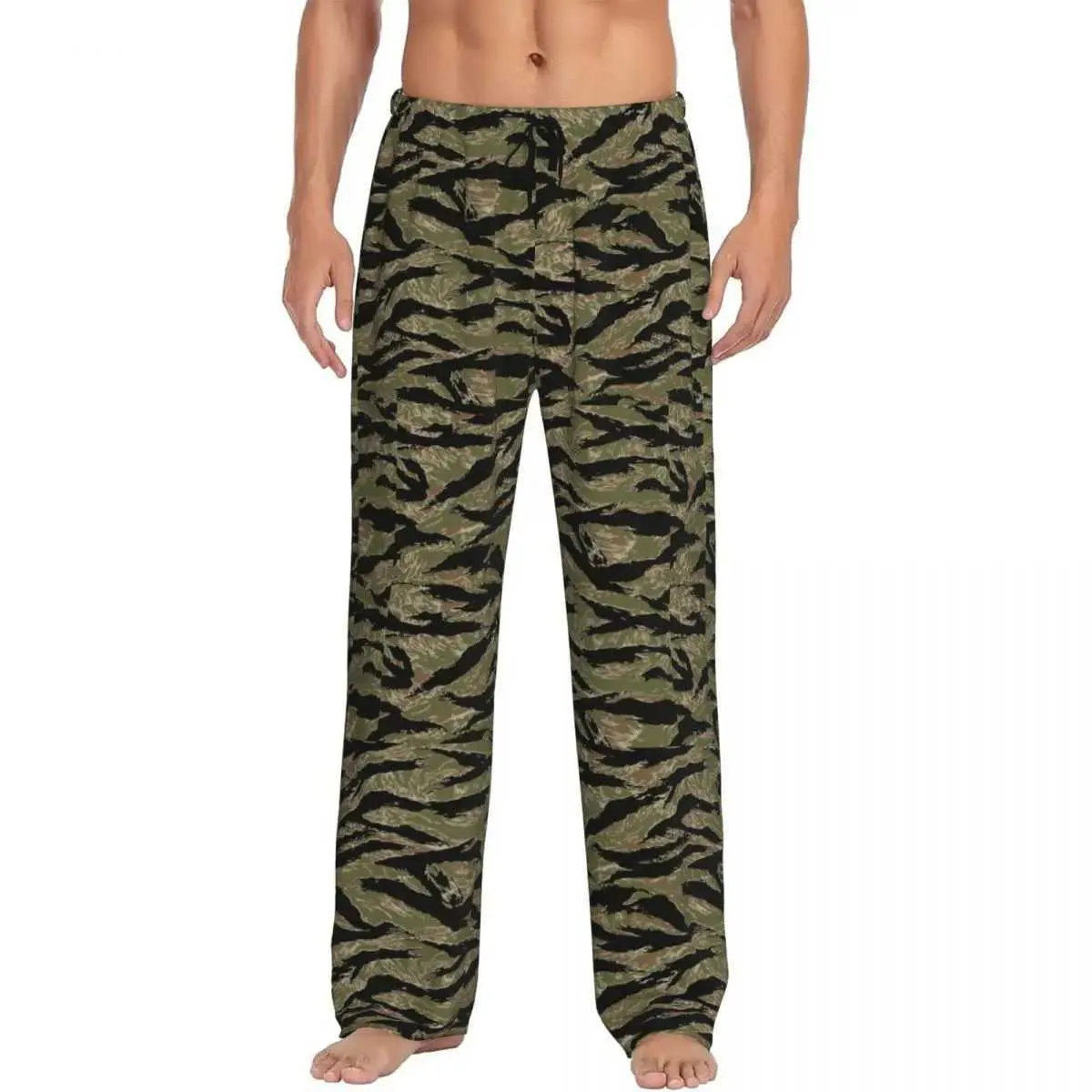 福袋 セール Custom For Men For Pants Camouflage Pajama Camo Stripe Tiger Clothing