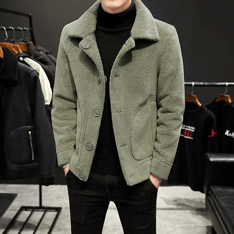 Mens Velvet Jackets, Slim Fit Wool Coat: Reversible Cotton Blend