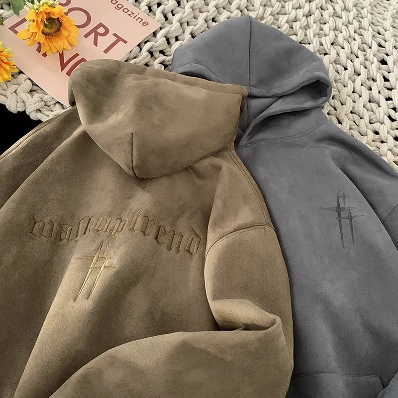 Suede hoodie deals