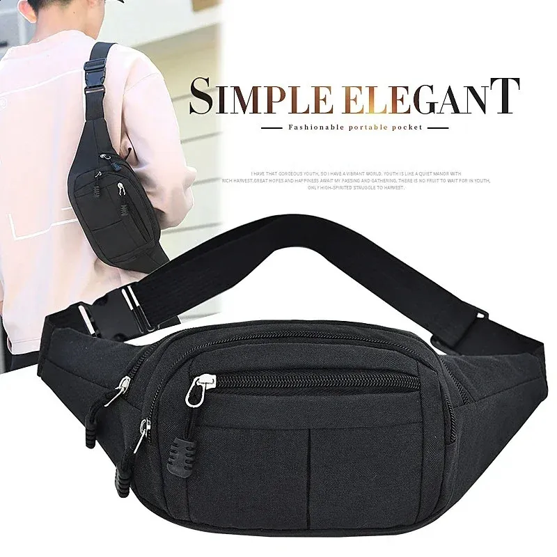 Borsa Vita In Tela Unisex UK | Bum Bag Sport Fanny Pack Viaggio Cintura Corsa