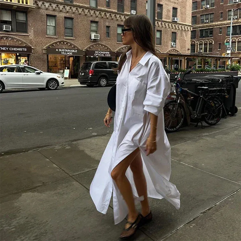 Chiffon Floor-Length Short Sleeve Maxi Dress Women Casual Loose Summer Shirt  Style 240821 from Dhgate Basic & Casual Dresses - price 72.95