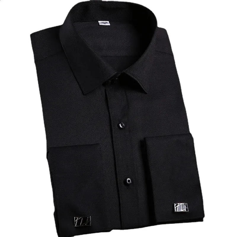 Mens Dress Shirts French Cuff Long Sleeved Business Casual Slim Fit Solid  Color Acetate Shirt from Dhgate Men's Dress Shirts - price 23.82